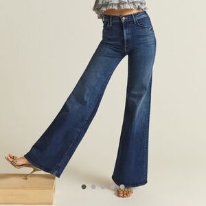 Mother Denim The Hustler High Rise Roller Heel Jeans Sz 30